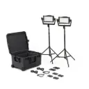 Litepanels Astra IP Half - Traveler Duo GM&VM Kit (Standard Yoke, UK Power Cable)