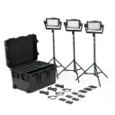 Litepanels Astra IP Half - Traveler Trio GM&VM Kit (Standard Yoke, UK Power Cable)