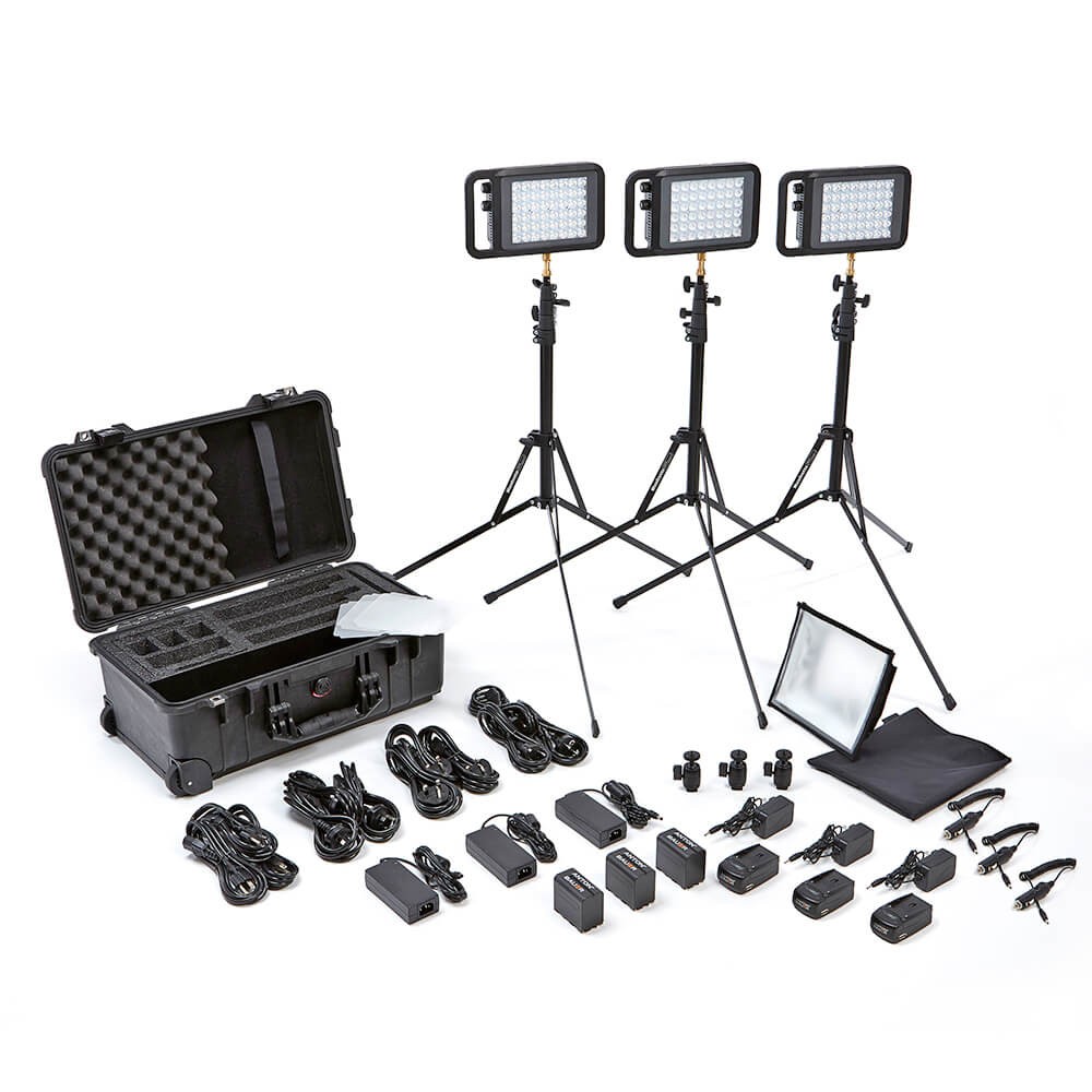 Litepanels Lykos+ BiColor Flight Kit with Battery Bundle - UK